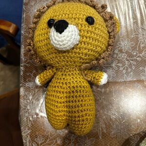 Handmade Crochet Lion Plush Toy